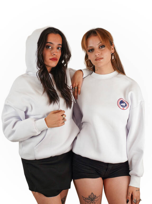 2025 - 2026 Taraftar Kapüşonlu Sweatshirt (Beyaz) - 3