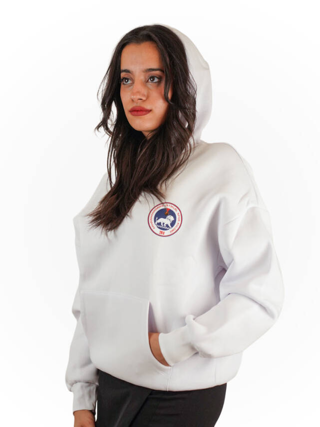 2025 - 2026 Taraftar Kapüşonlu Sweatshirt (Beyaz) - 1