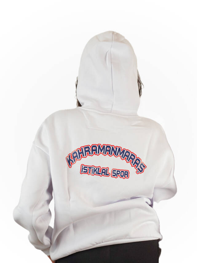 2025 - 2026 Taraftar Kapüşonlu Sweatshirt (Beyaz) - 2