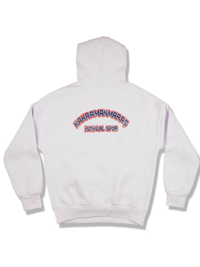 2025 - 2026 Taraftar Kapüşonlu Sweatshirt (Beyaz) - 5