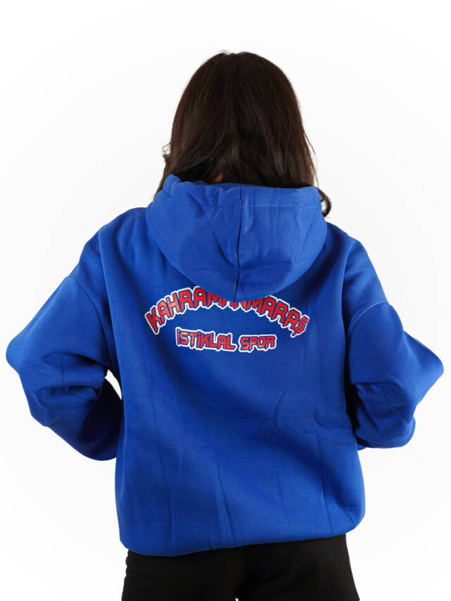 2025 - 2026 Taraftar Kapüşonlu Sweatshirt (Mavi) - 2