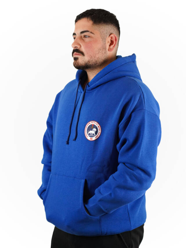 2025 - 2026 Taraftar Kapüşonlu Sweatshirt (Mavi) - 4