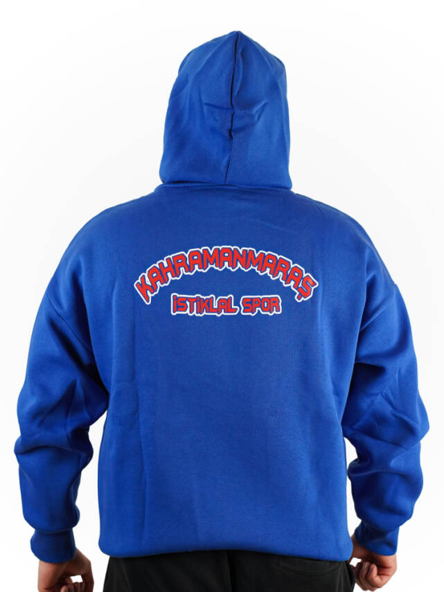 2025 - 2026 Taraftar Kapüşonlu Sweatshirt (Mavi) - 5