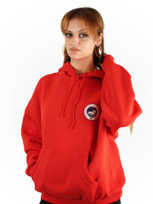 2025 - 2026 Taraftar Kapüşonlu Sweatshirt (Kırmızı)