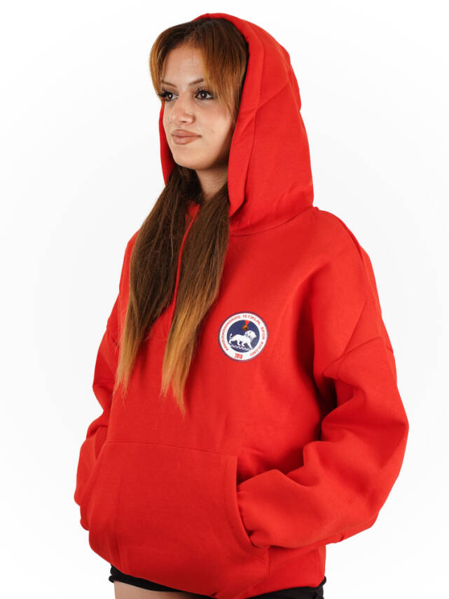 2025 - 2026 Taraftar Kapüşonlu Sweatshirt (Kırmızı) - 3